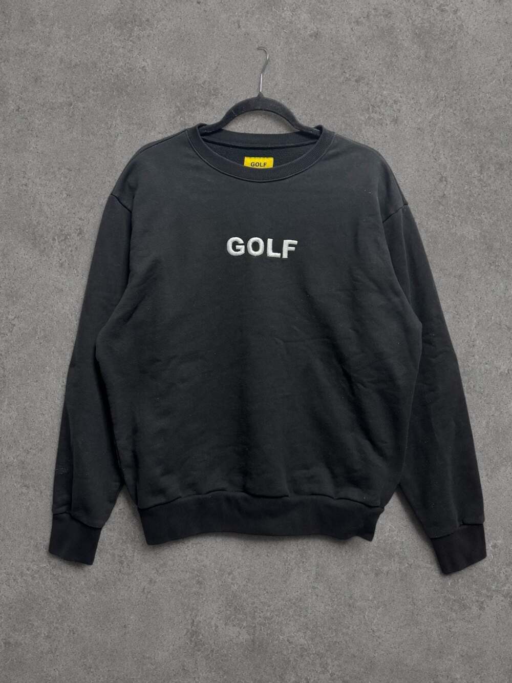Black Golf Wang Embroidered Logo Crewneck